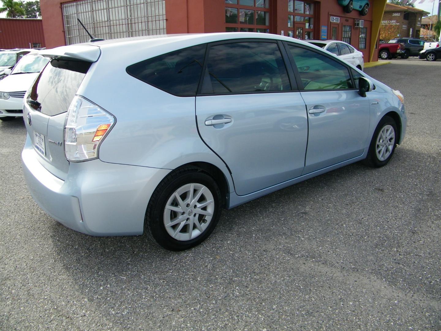 2013 Silver /Beige Toyota Prius V Three (JTDZN3EU5D3) with an 1.8L L4 DOHC 16V HYBRID engine, Continuously Variable Transmission transmission, located at 4000 Bee Ridge Road, Sarasota, FL, 34233, (941) 926-0300, 27.298664, -82.489151 - Photo#8